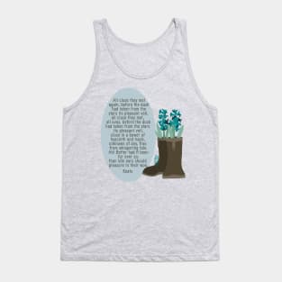 John Keats Bower of Hyacinth and Musk Tank Top